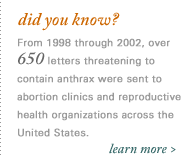 Did you know about anthrax threats